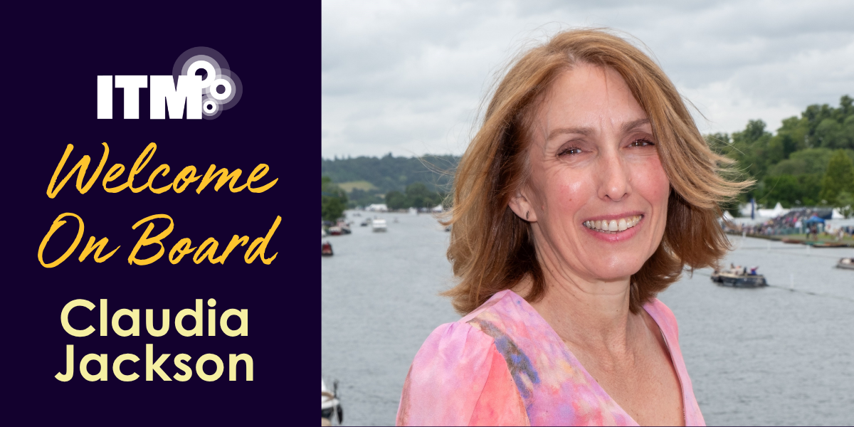 Welcome On Board graphic featuring Claudia Jackson